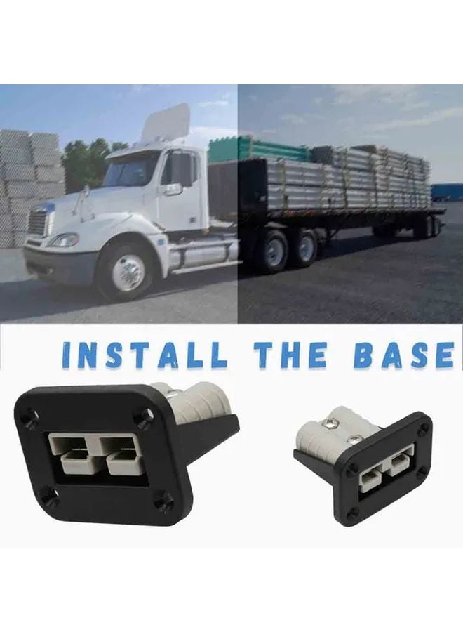 Black Anderson Power Connector Bracket 120A Heavy Duty Screw Terminal Block RV Electrical Equipment - Image 2