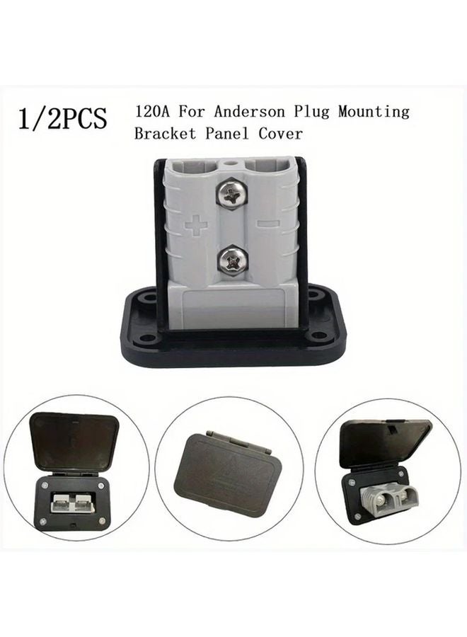 Black Anderson Power Connector Bracket 120A Heavy Duty Screw Terminal Block RV Electrical Equipment - Image 5