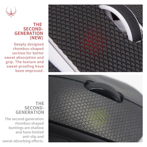 HOTLINE GAMES HOTLINEGAMES New 2.0 Mouse Anti Slip Grip Tape Compatible with Logitech G Pro X2 Superstrike Lightspeed, G Pro X Superlight 2 / Superlight, Gaming Mice Skins, Sweat Resistant, Professional Upgrade - Image 5