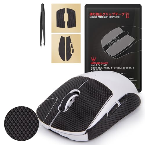 HOTLINE GAMES HOTLINEGAMES New 2.0 Mouse Anti Slip Grip Tape Compatible with Logitech G Pro X2 Superstrike Lightspeed, G Pro X Superlight 2 / Superlight, Gaming Mice Skins, Sweat Resistant, Professional Upgrade - Image 1