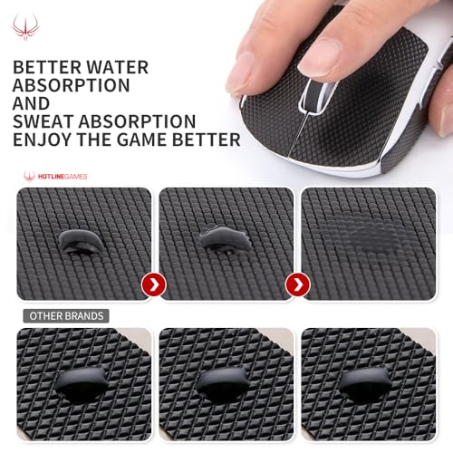 HOTLINE GAMES HOTLINEGAMES New 2.0 Mouse Anti Slip Grip Tape Compatible with Logitech G Pro X2 Superstrike Lightspeed, G Pro X Superlight 2 / Superlight, Gaming Mice Skins, Sweat Resistant, Professional Upgrade - Image 4