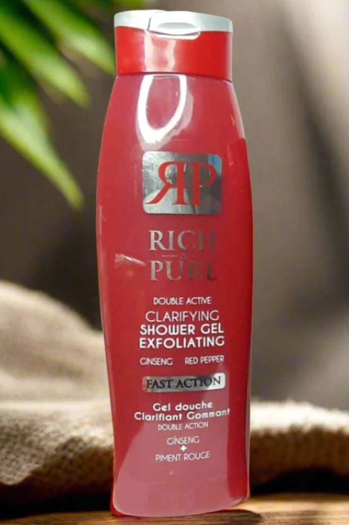 ريتش آند بيور جل الاستحمام المقشر والمنقي ذو الفعالية المزدوجة 700 مل