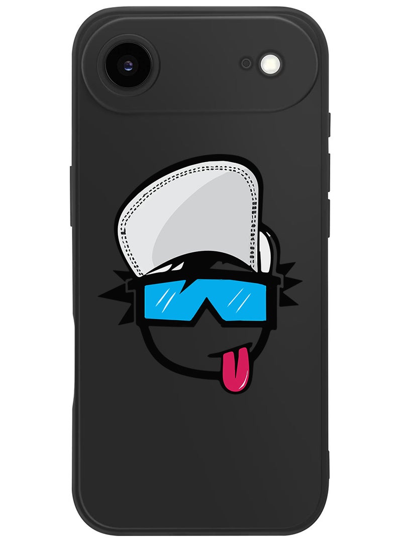 Theodor Protective Slim Fit Case Liquid Silicone Cover with Full Body Protection Anti-Scratch Shockproof Case For Apple iPhone 17 Air (Black) Crew 5 - Image 1