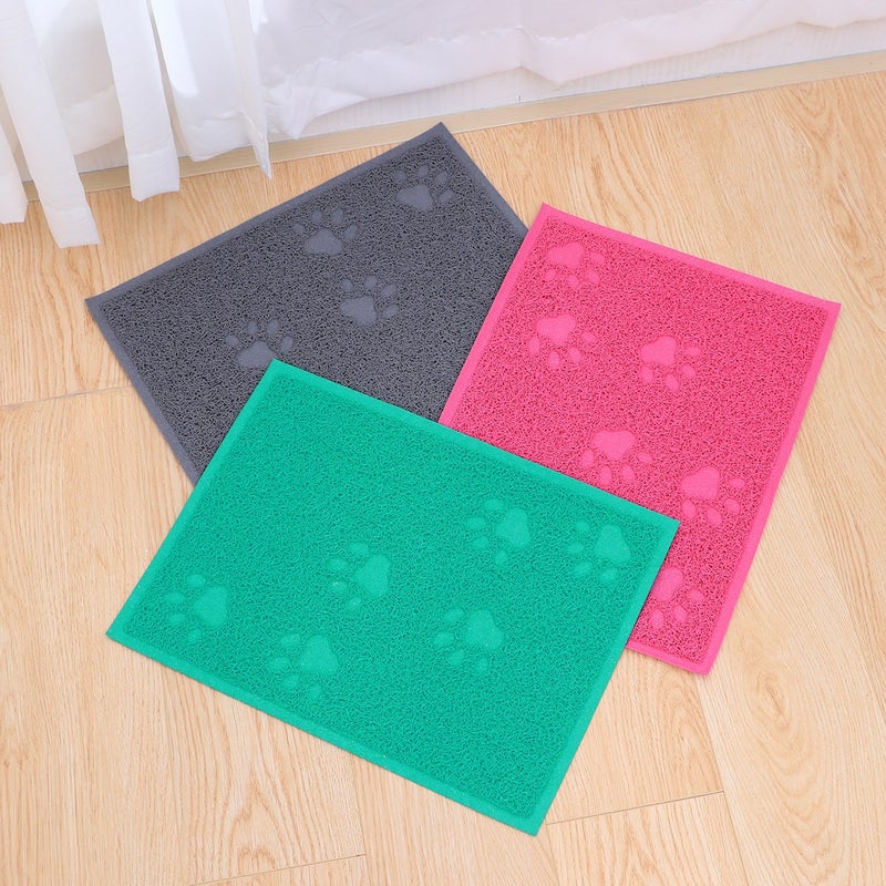 30 x 40cm Pet Puppy Dog Cat Litter Mat Claws Pet Small Footprint Foot Sleeping Pad Placemat Cleaning Carpet (Lake ) - Image 4