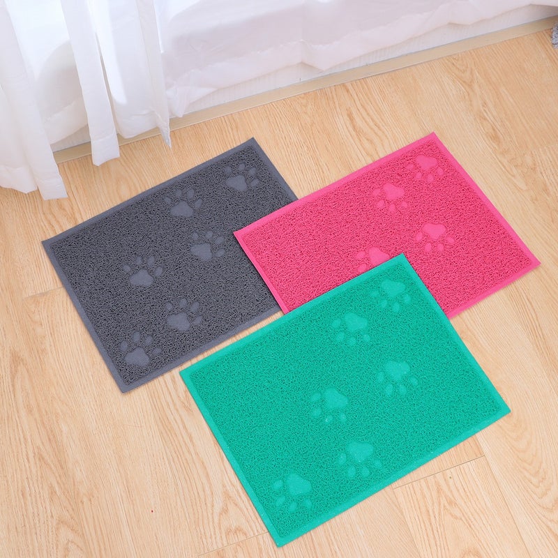 30 x 40cm Pet Puppy Dog Cat Litter Mat Claws Pet Small Footprint Foot Sleeping Pad Placemat Cleaning Carpet (Lake ) - Image 1