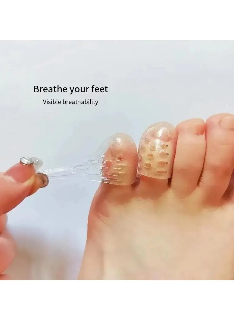 ORiTi 10Pcs Silicone Toe Caps Anti-Friction Breathable Toe Protector Blisters Toe Caps Cover Protectors Foot Care  - Image 1