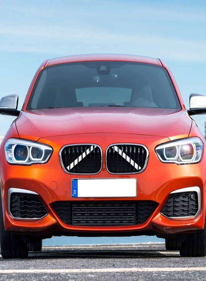 Jaronx غطاء دعامة V متوافق مع سيارات BMW من جارونكس، أغطية تقليم دعامة V للشبكة الأمامية متوافقة مع سيارات BMW من طرازات 1'F20 F21/2'F22 F23/3'F30 F31 F34/4'F32 F33 F36/5' G30 G31/6'G32/7'G11 G12/8'G14 (أبيض) - Image 4