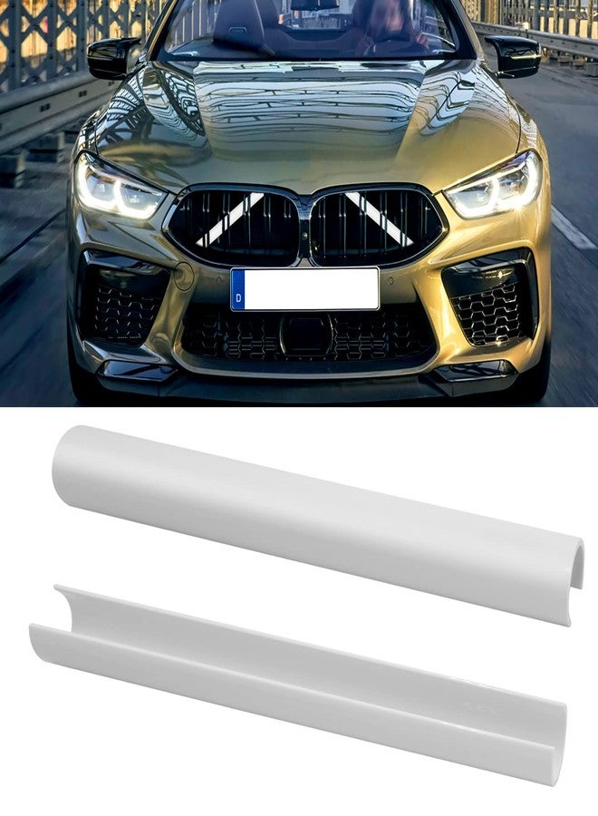 Jaronx غطاء دعامة V متوافق مع سيارات BMW من جارونكس، أغطية تقليم دعامة V للشبكة الأمامية متوافقة مع سيارات BMW من طرازات 1'F20 F21/2'F22 F23/3'F30 F31 F34/4'F32 F33 F36/5' G30 G31/6'G32/7'G11 G12/8'G14 (أبيض) - Image 1