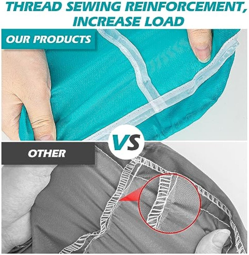 Isink Laundry Bag,2 Pack Travel Laundry Bags for Dirty Clothes,Large Laundry Bags for Camping & Traveling,Dirty Clothes Travel Bag, Travel Essentials 24" x 36" (Cyan + Gray) - Image 3
