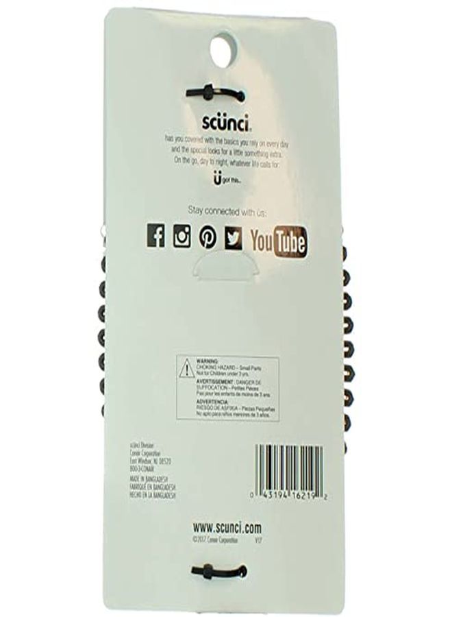 Scunci مشط شعر جميل بدون جهد بألوان السلحفاة، الأبيض الغير شفاف، والأسود (3 قطع) - Image 5