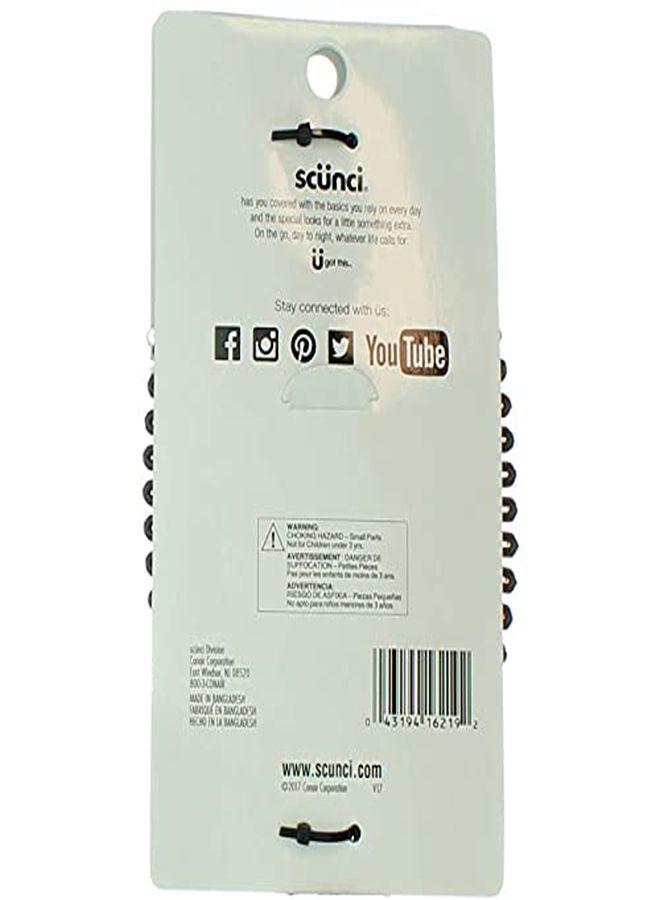 Scunci مشط شعر جميل بدون جهد بألوان السلحفاة، الأبيض الغير شفاف، والأسود (3 قطع) - Image 3