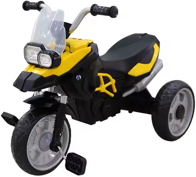 United 318 Pedal Drum with Music for Kids, Yellow