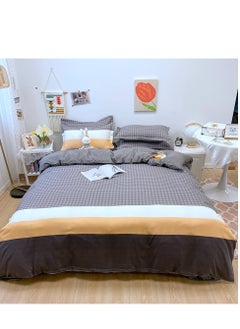 Sharpdo 4-piece Bedding Set Microfiber Soft Quilt Set With 1 Quilt Cover 1 Flat Sheet And 2 Pillowcases 2m Bed（200*230cm）  - Image 1