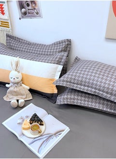 Sharpdo 4-piece Bedding Set Microfiber Soft Quilt Set With 1 Quilt Cover 1 Flat Sheet And 2 Pillowcases 2m Bed（200*230cm）  - Image 3