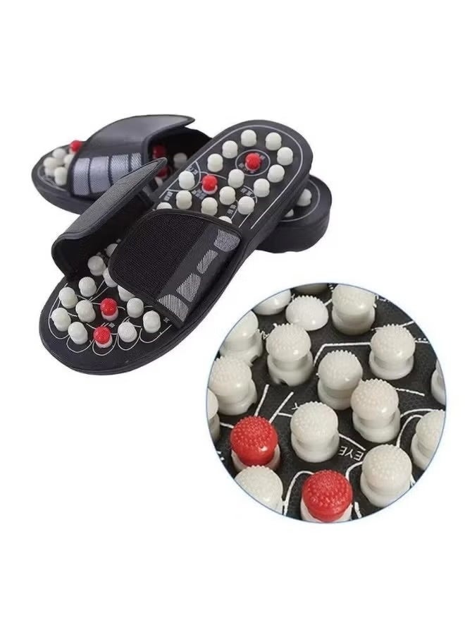 Reflexology Foot Massage Slippers with Detachable Nodes and Adjustable Strap, XL - Image 3