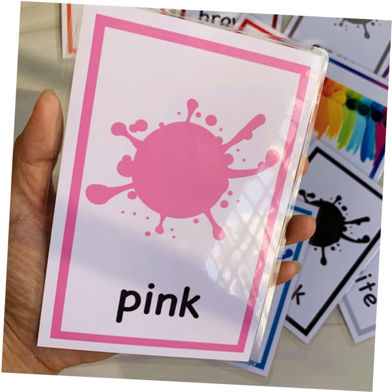 Colorful English Flash Cards 12 Sheets Preschool Learning Game for Cognitive Development - Image 5