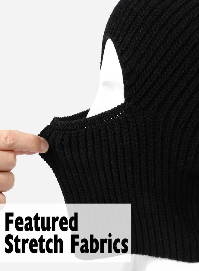 تاغفو قناع وجه TAGVO Balaclava - قبعة واحدة لغرضين، قبعة صوفية حرارية محبوكة، قناع وجه كامل للدراجات النارية، غطاء رأس، مدفأة للرقبة للرجال والنساء، قبعة Balaclava متعددة الوظائف مقاومة للرياح للاستخدام الخارجي - Image 4