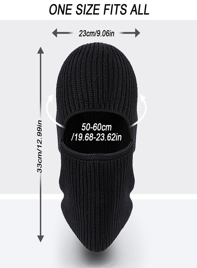 تاغفو قناع وجه TAGVO Balaclava - قبعة واحدة لغرضين، قبعة صوفية حرارية محبوكة، قناع وجه كامل للدراجات النارية، غطاء رأس، مدفأة للرقبة للرجال والنساء، قبعة Balaclava متعددة الوظائف مقاومة للرياح للاستخدام الخارجي - Image 5