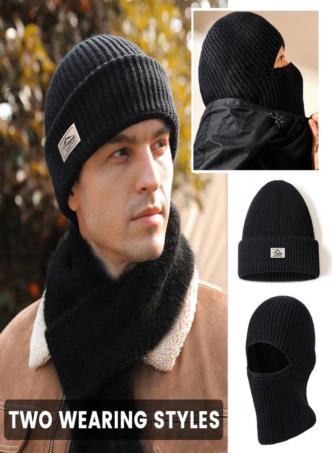 تاغفو قناع وجه TAGVO Balaclava - قبعة واحدة لغرضين، قبعة صوفية حرارية محبوكة، قناع وجه كامل للدراجات النارية، غطاء رأس، مدفأة للرقبة للرجال والنساء، قبعة Balaclava متعددة الوظائف مقاومة للرياح للاستخدام الخارجي - Image 2