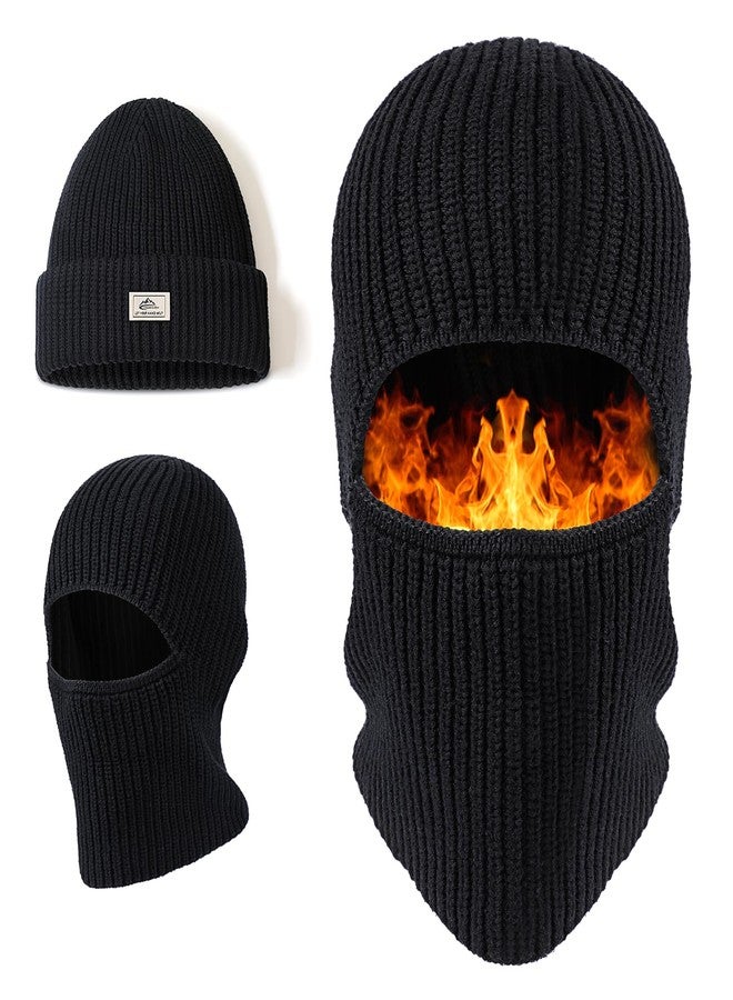 تاغفو قناع وجه TAGVO Balaclava - قبعة واحدة لغرضين، قبعة صوفية حرارية محبوكة، قناع وجه كامل للدراجات النارية، غطاء رأس، مدفأة للرقبة للرجال والنساء، قبعة Balaclava متعددة الوظائف مقاومة للرياح للاستخدام الخارجي - Image 1