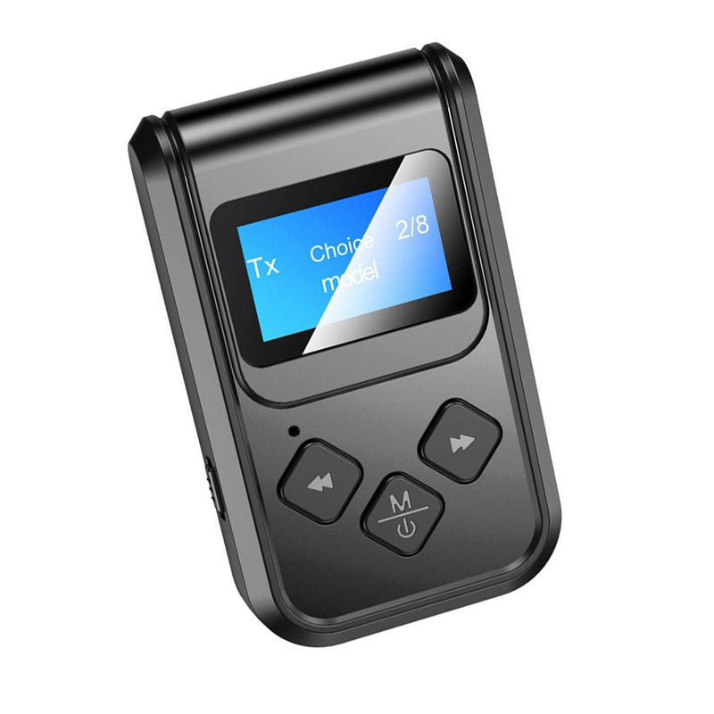 T15 BT 5.0 Wireless Audio Transmitter Receiver V8309_P Black - Image 1