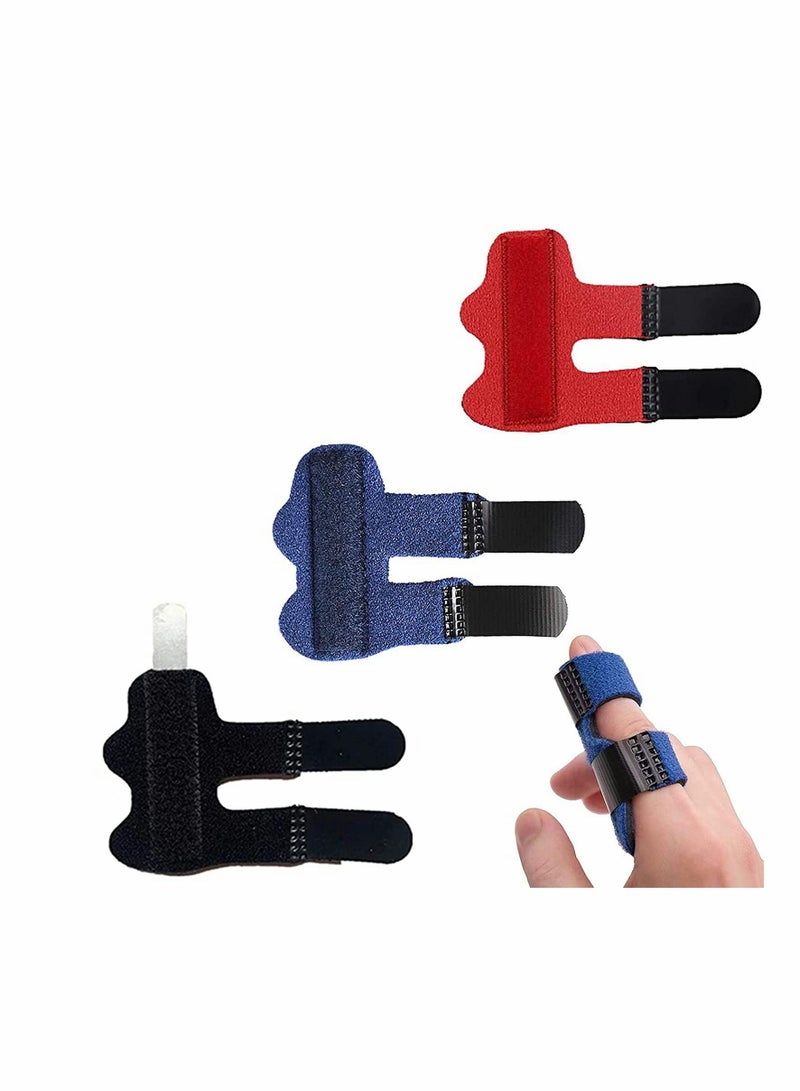 KASTWAVE Finger Splints, 3 Pcs Finger Straightener Finger Support Finger Stabilizer Brace for Broken, Strained, Sprained, Swollen Fingers, Arthritis, or Tendinitis, Pain Relief from Stenosing Tenosynovitis - Image 1