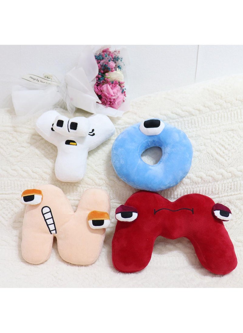 26 full sets Alphapals early childhood enlightenment plush letters single approximately 10-12 inch stuffed alphabet plush toy, perfect for learning language awareness and ABC recognition gifts