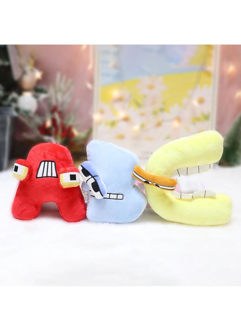 26 full sets Alphapals early childhood enlightenment plush letters single approximately 10-12 inch stuffed alphabet plush toy, perfect for learning language awareness and ABC recognition gifts