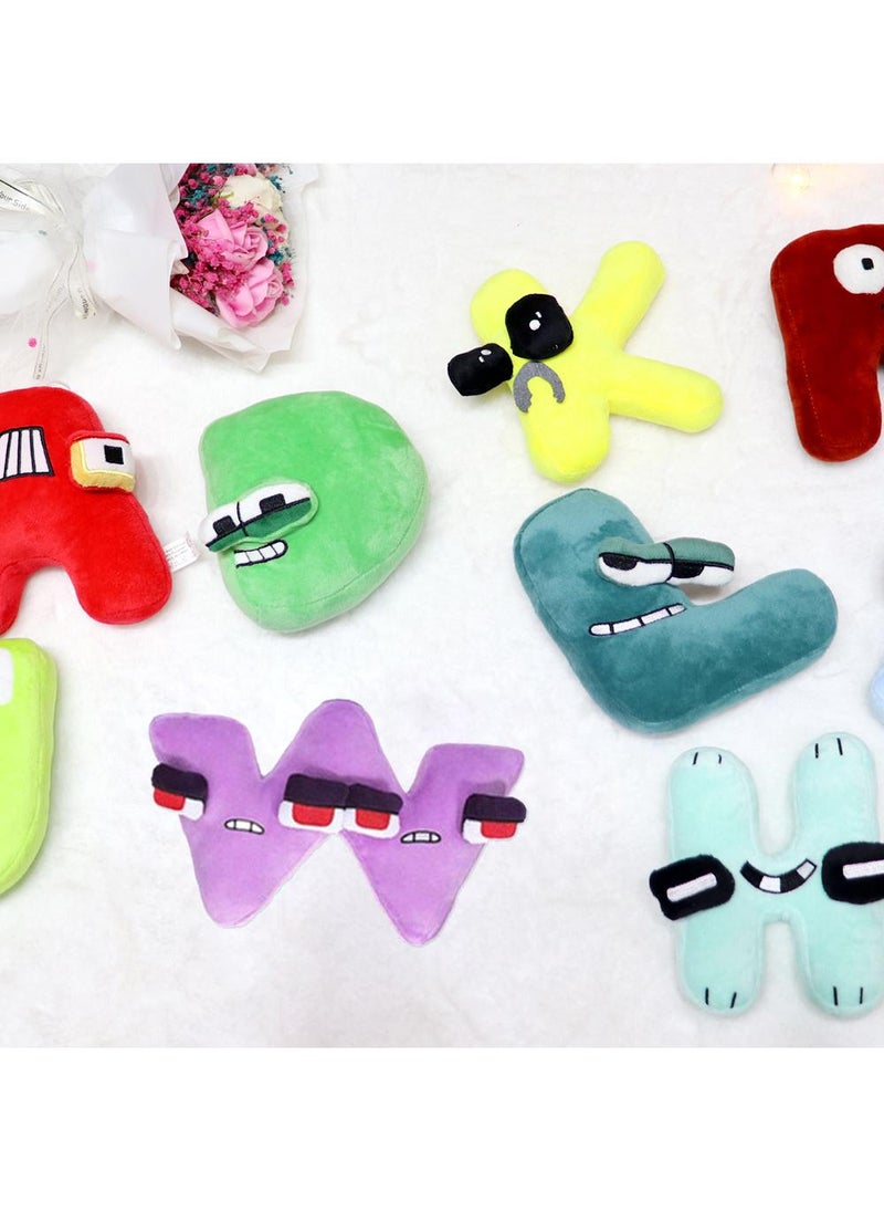 26 full sets Alphapals early childhood enlightenment plush letters single approximately 10-12 inch stuffed alphabet plush toy, perfect for learning language awareness and ABC recognition gifts