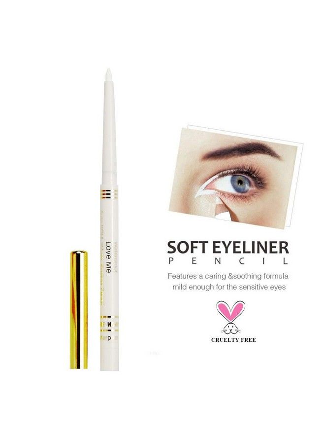 FIRSTZON White Kajal Eyeliner Pencil Smudge Proof Waterproof ; White Kohl Kajal ;White Eyeliner Pencil; Auto White Kajal; White Eyeliner Pencil (White 3 G) Matte Finish - Image 4