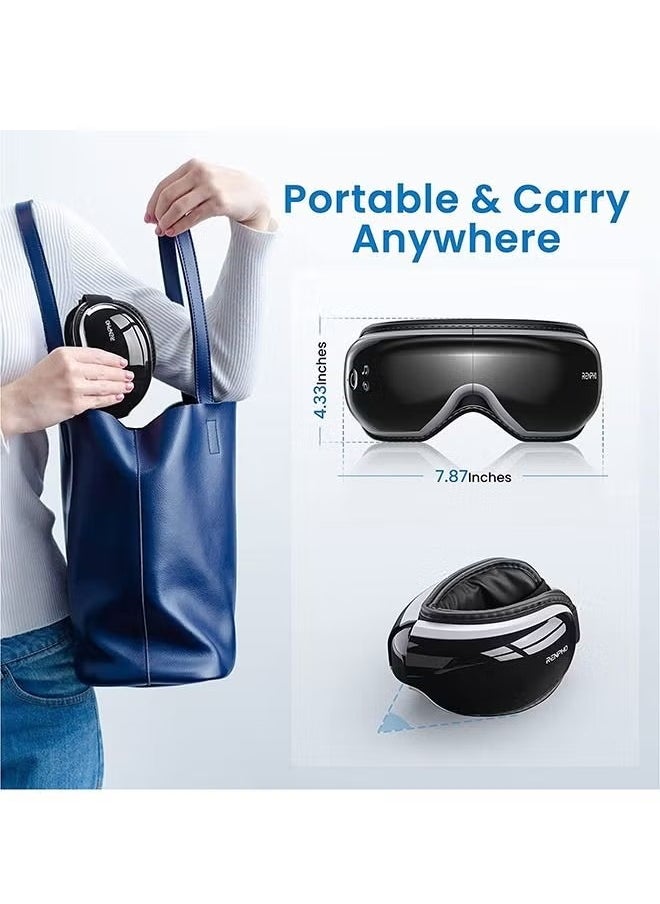 RENPHO - Eye Massager, Heat And Bluetooth Music, Rechargeable Eye Care Machine With 5 Modes Relax- Ideal Family Gifts - Image 1