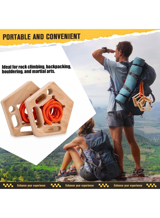 LAMAY Hangboard, Hangboard Rock Climbing for Climbing, Home Training, Finger Strengthener, Pull-up Grip Arm Training Portable Finger Board Rock Climbing Holds Indoor and Outdoor - Image 4