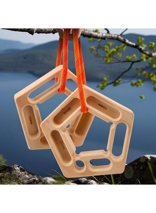 LAMAY Hangboard, Hangboard Rock Climbing for Climbing, Home Training, Finger Strengthener, Pull-up Grip Arm Training Portable Finger Board Rock Climbing Holds Indoor and Outdoor - Image 5