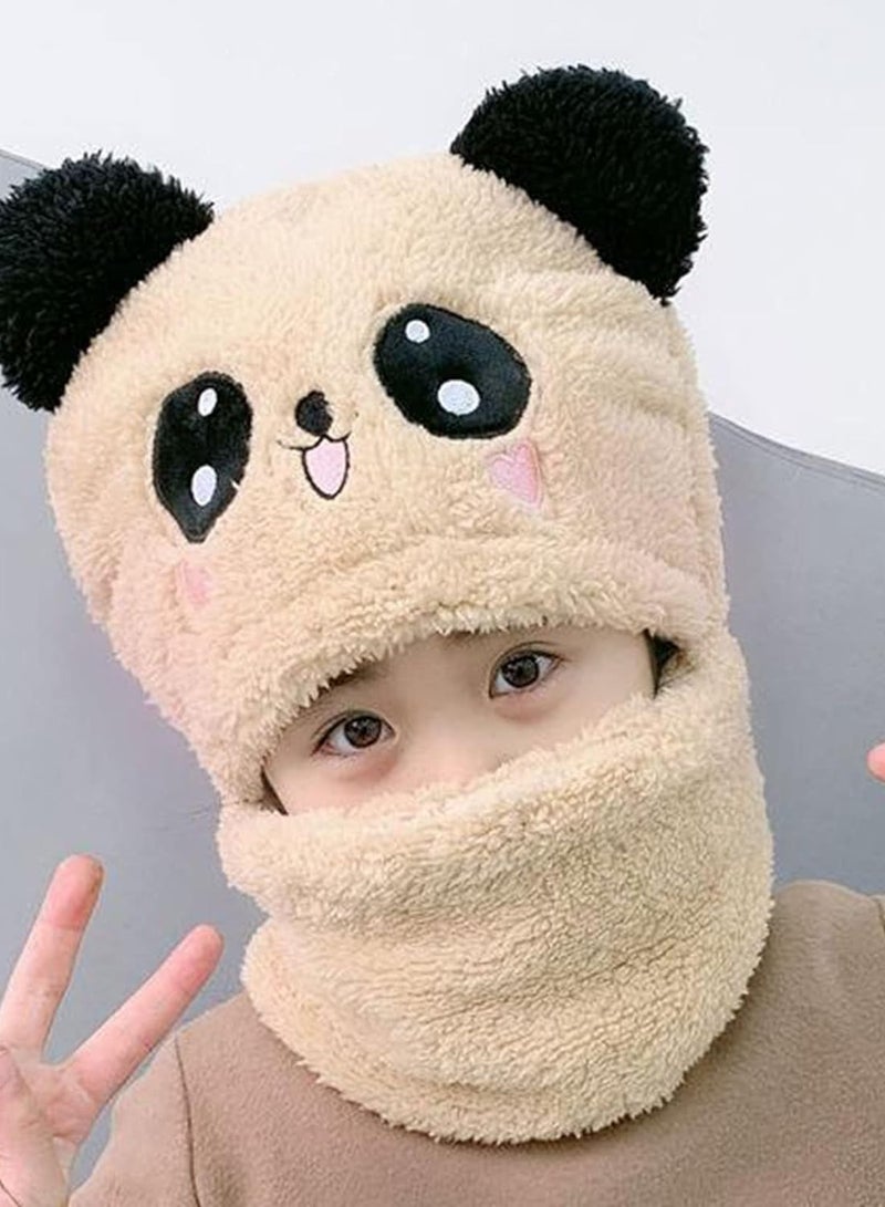 A.M Children's Plush Hat, Party Animal Hats For Kids, Cute Panda Hat.Winter Children's Ski Cap, Windproof Warm Cap. - Image 2