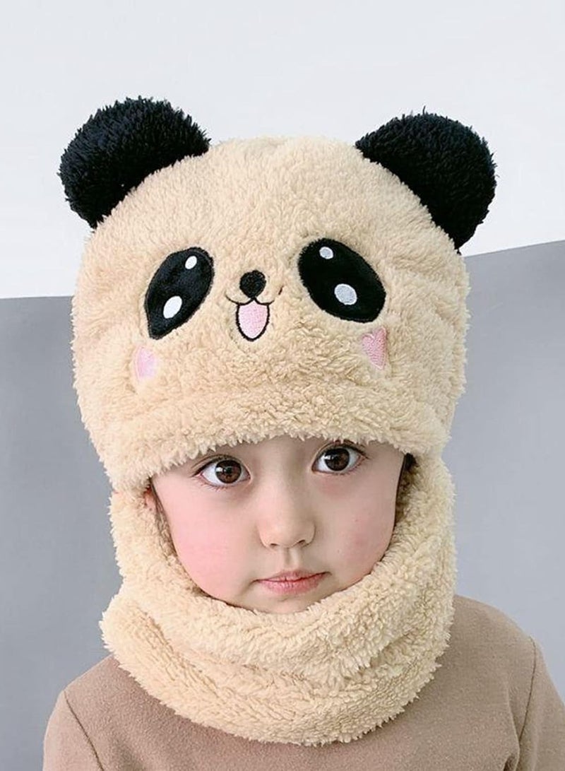 A.M Children's Plush Hat, Party Animal Hats For Kids, Cute Panda Hat.Winter Children's Ski Cap, Windproof Warm Cap. - Image 3