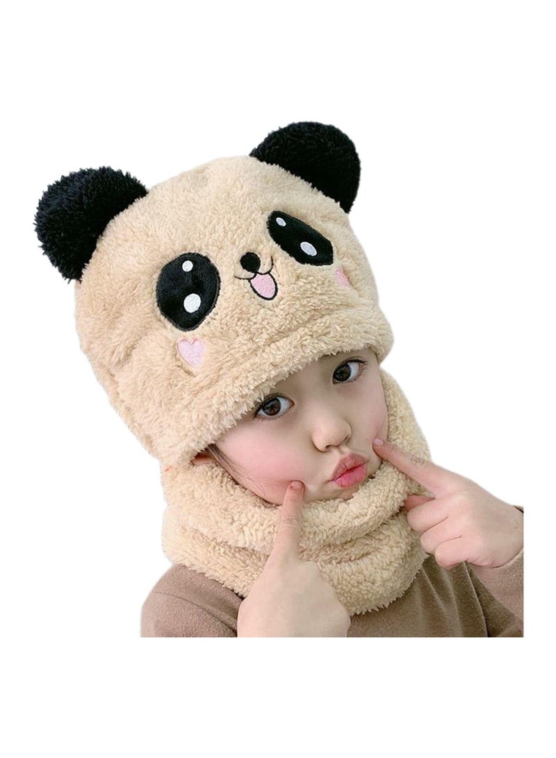 A.M Children's Plush Hat, Party Animal Hats For Kids, Cute Panda Hat.Winter Children's Ski Cap, Windproof Warm Cap. - Image 1