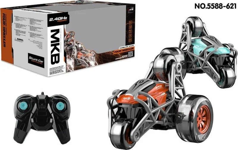 فارديم اوينجاك Vardem Toys MKB-5588-617 Controlled Rechargeable Four Wheeler Stunt Car