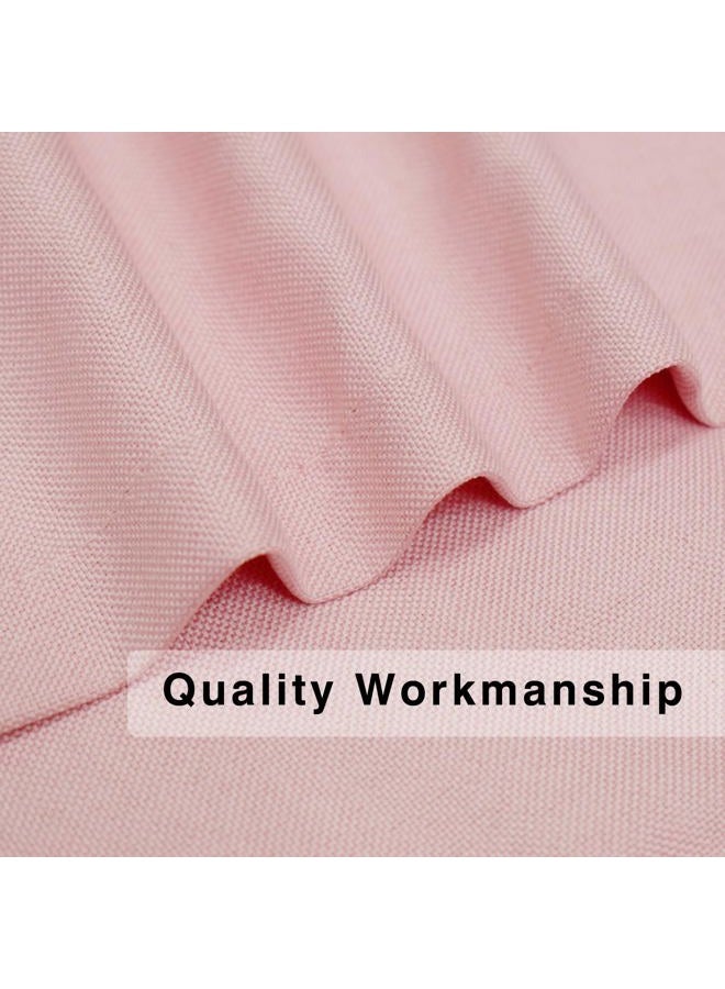 UPOPO Pink Valance Curtains 18 inches Long Linen Textured Curtain Valance Toppers Kitchen Short Small Mini Little Living Room Bedroom Window Curtain Valances 1 Panel Rod Pocket 54"x18" - Image 2