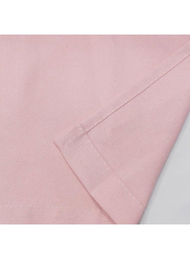 UPOPO Pink Valance Curtains 18 inches Long Linen Textured Curtain Valance Toppers Kitchen Short Small Mini Little Living Room Bedroom Window Curtain Valances 1 Panel Rod Pocket 54"x18" - Image 5