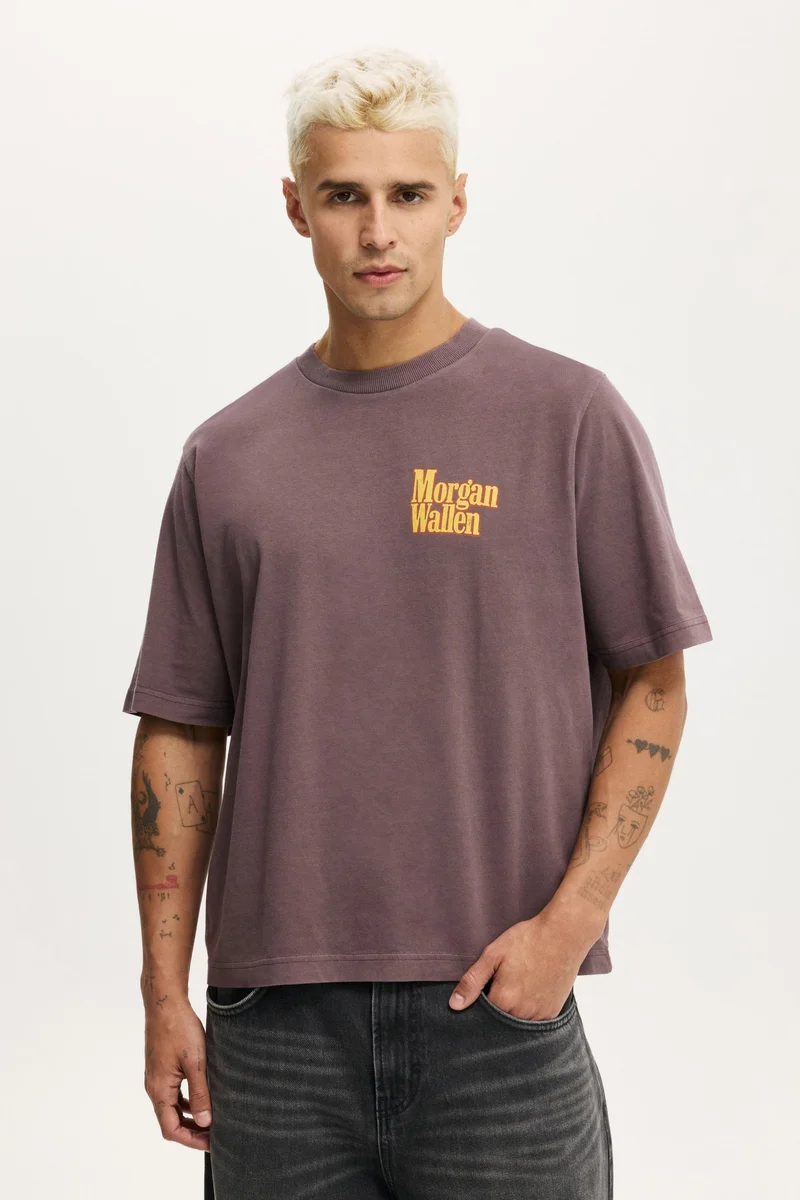 Cotton On CROPPED FIT MUSIC T-SHIRT