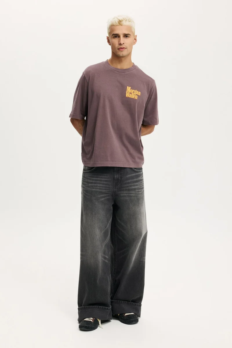 Cotton On CROPPED FIT MUSIC T-SHIRT