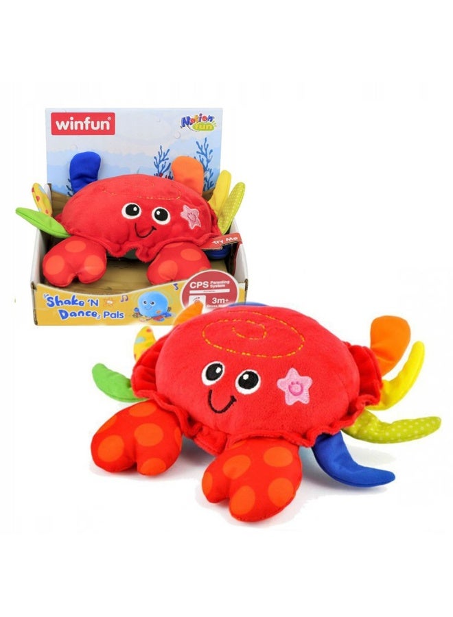 WinFun Motion Fun Shake 'N Dance Pals Crab Plush Toy - Image 2