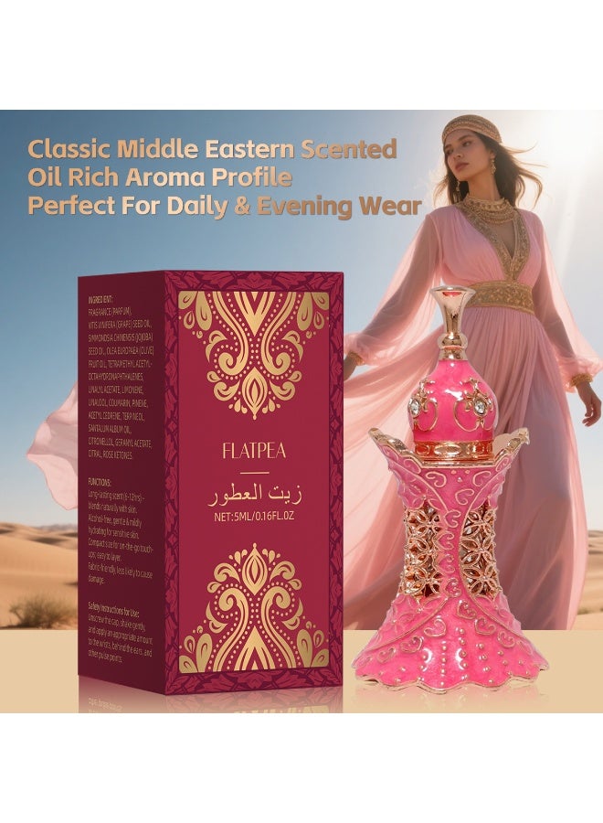 إصدار رمضاني محدود | زيت عطري نسائي عربي 10 مل بتصميم أنيق على شكل قلم، خالٍ من الكحول، بنفحات زهرية وفاكهية وخشبية، هدية أنيقة وعملية - Image 1