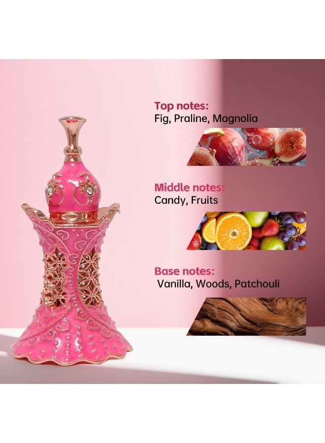 إصدار رمضاني محدود | زيت عطري نسائي عربي 10 مل بتصميم أنيق على شكل قلم، خالٍ من الكحول، بنفحات زهرية وفاكهية وخشبية، هدية أنيقة وعملية - Image 4