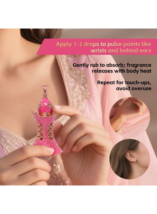 إصدار رمضاني محدود | زيت عطري نسائي عربي 10 مل بتصميم أنيق على شكل قلم، خالٍ من الكحول، بنفحات زهرية وفاكهية وخشبية، هدية أنيقة وعملية - Image 3