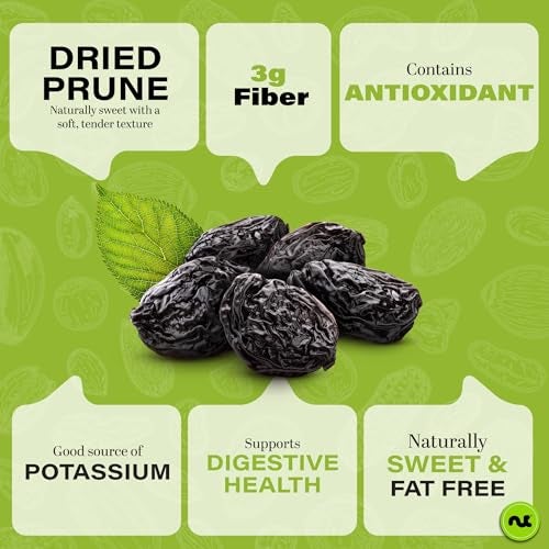 NUT CRAVINGS  Dried Prunes Pitted Unsweetened Dry Plums No Sugar Added Unsulphured 16oz 1 LB Sweet Healthy Snack Vegan Kosher Resealable Bag - Image 5