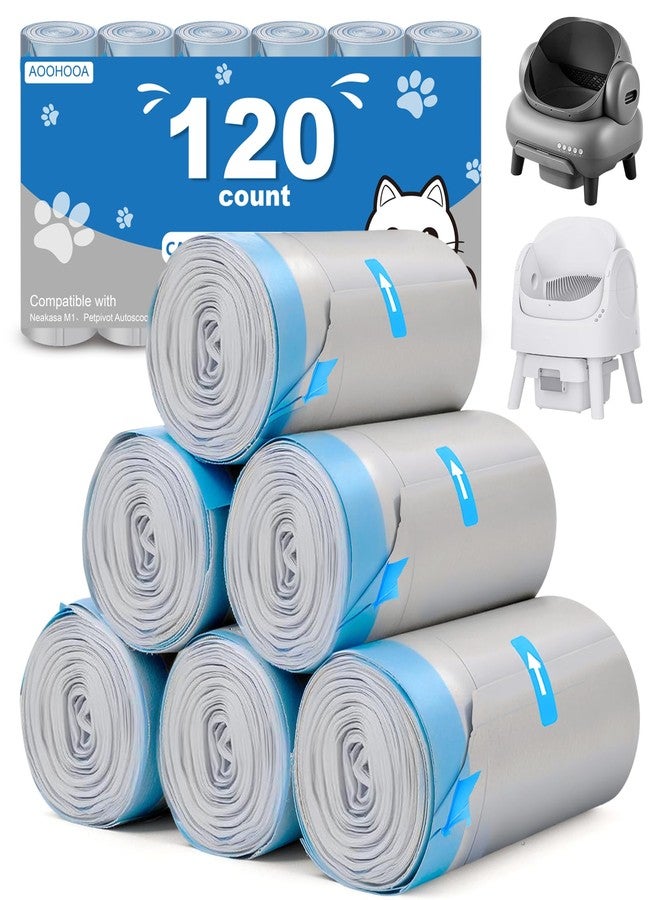 AOOHOOA Cat Litter Bags 27"x13" for NeakM1 & Petpiv 11/12, Thick with Drawstring - Image 1