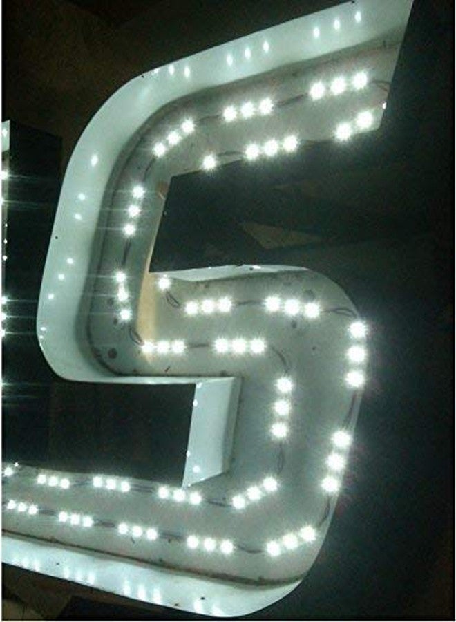 StrawHat 3 LED Strips 12V Waterproof 5630/5730 LED SMD Injection Module with Defuser Use for Decoration Room, Home, Bike, Car,Auto Rickshaw (Combo) (10, White) - Image 4