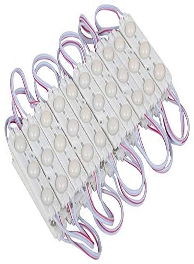 StrawHat 3 LED Strips 12V Waterproof 5630/5730 LED SMD Injection Module with Defuser Use for Decoration Room, Home, Bike, Car,Auto Rickshaw (Combo) (10, White) - Image 1