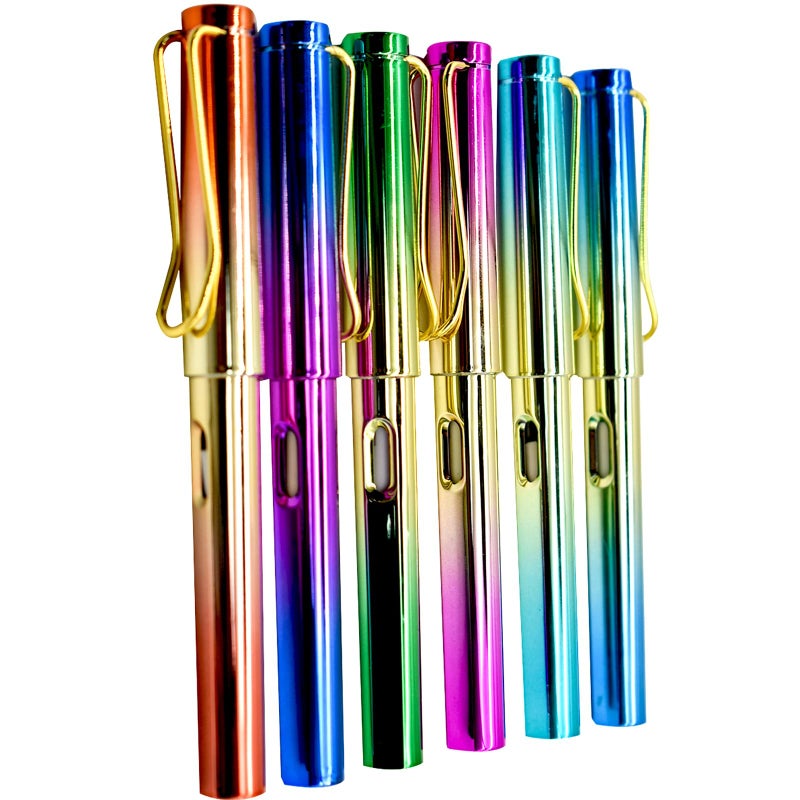 Lopenle 6 pcs Dazzling Eternal Pencils Infinity Inkless Pencil Everlasting Pencil With 12 PCS Nibs For School Office Professional - Image 5